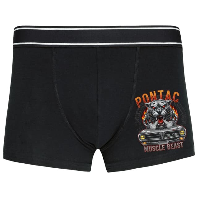 Boxerky Divoký Pontiac Gto Oceľová Šelma Muscle Beast V Plameňoch