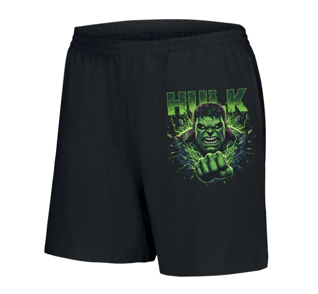 Dámske šortky Hulk Zelený Hnev Prerážajúce Steny Surová Sila