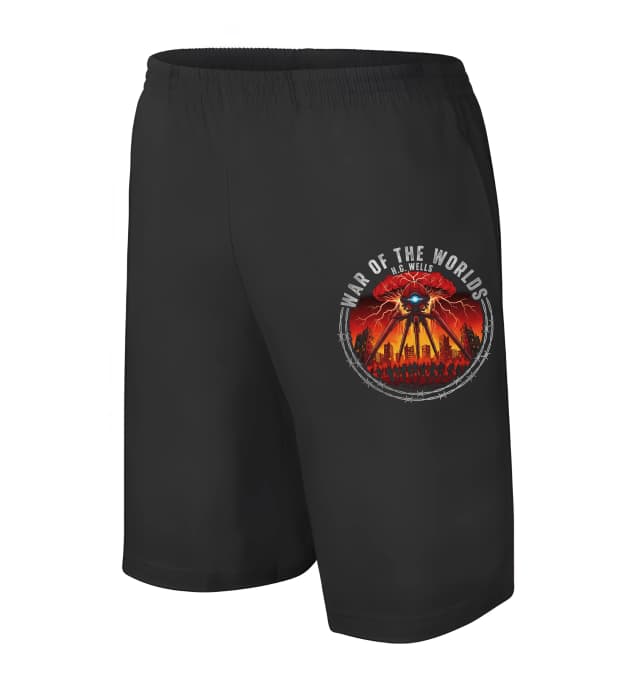 Pánske/detské kraťasy Ohnivá Invázia War Of The Worlds Trojnohý Stroj Nad Mestom