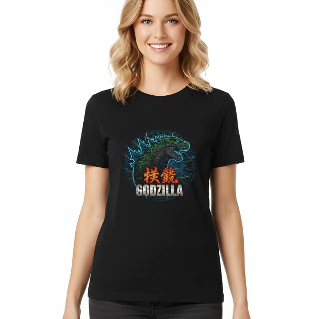 Dámske tričko Godzilla Hnevivý Kráľ Mest Blesky A Deštrukcia