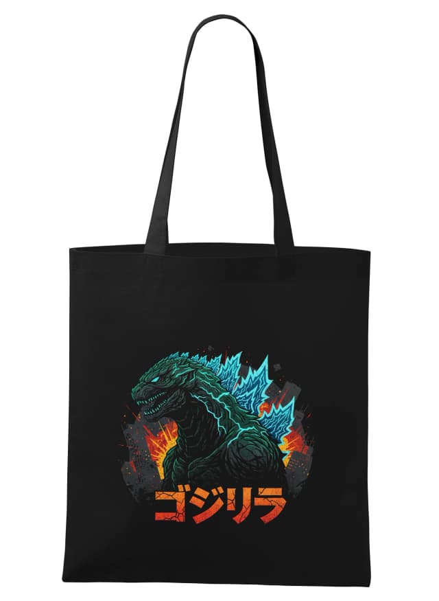 Nákupná taška Godzilla Kráľ Atómovej Skazy A Mestské Apokalypsy