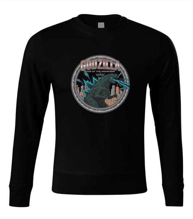 Mikina bez kapucne Godzilla King Of The Monsters Kráľ Mestskej Skazy A Energia