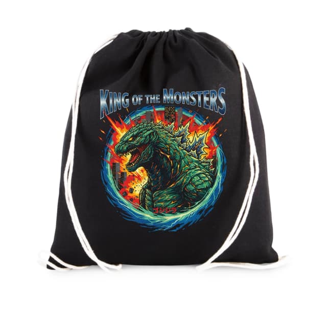 Vak na chrbát Zelený Kráľ Monstrov Godzilla King Of The Monsters V Plameňoch Mesta