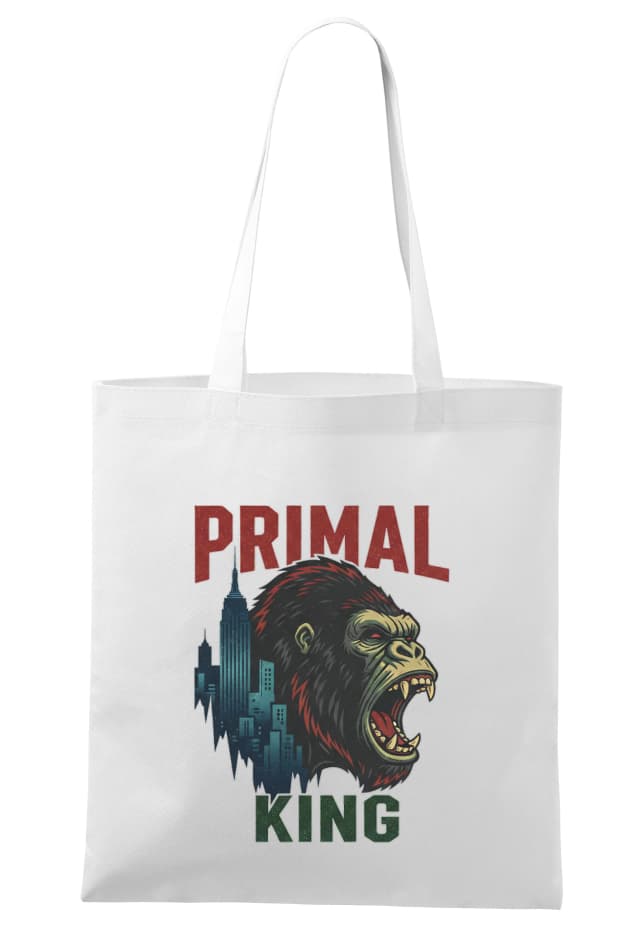 Nákupná taška Primal King Divoký Opičí Kráľ Mestá V Nočnom Svetle