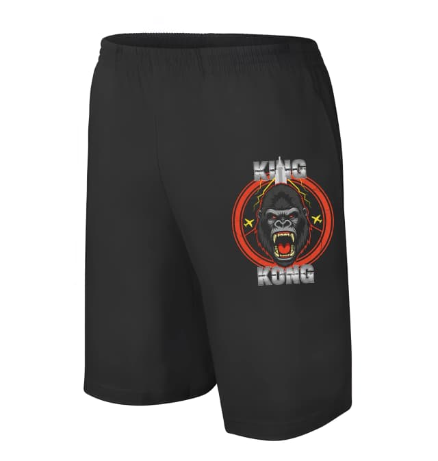 Pánske/detské kraťasy Hrmiaci King Kong Medzi Blesky Lietadlami A Mrakodrapy