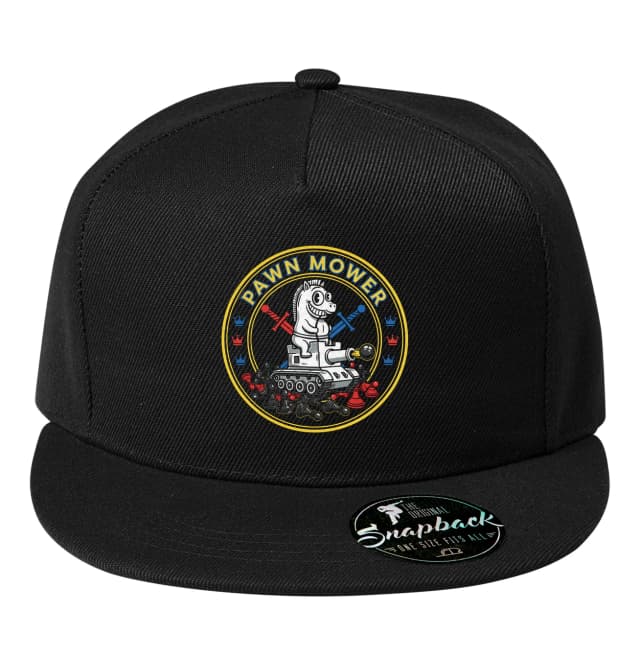 Snapback Pawn Mower Šachový Pešiak Na Tanku Drví Figúrky