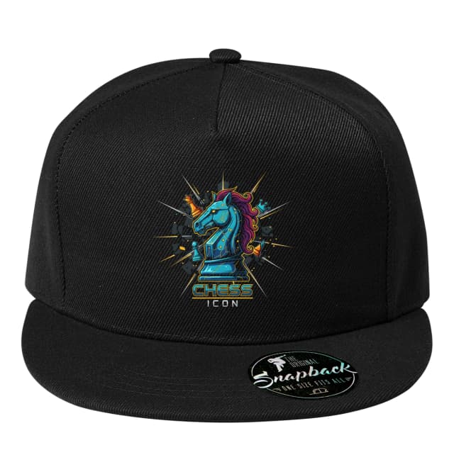 Snapback Neónový Šachový Rytier Chess Icon Pre Hráčov