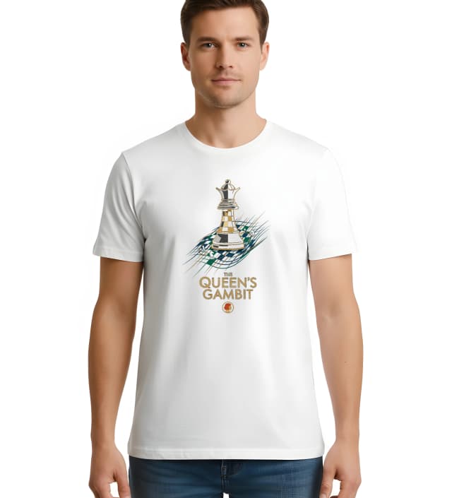 Pánske tričko Čiernozlatá Kráľovská Sila The Queens Gambit