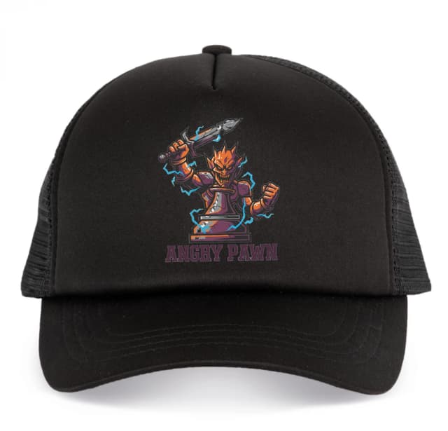 Detská šiltovka Legendárna Angry Pawn Zlovestný Pešiak S Mečom A Blesky