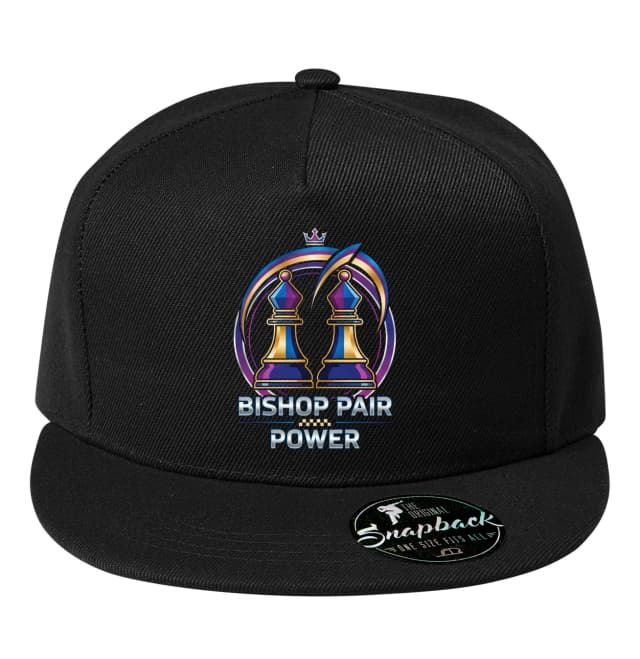 Snapback Kráľovská Sila Bishop Pair Power Dvojica Šachových Biskupov