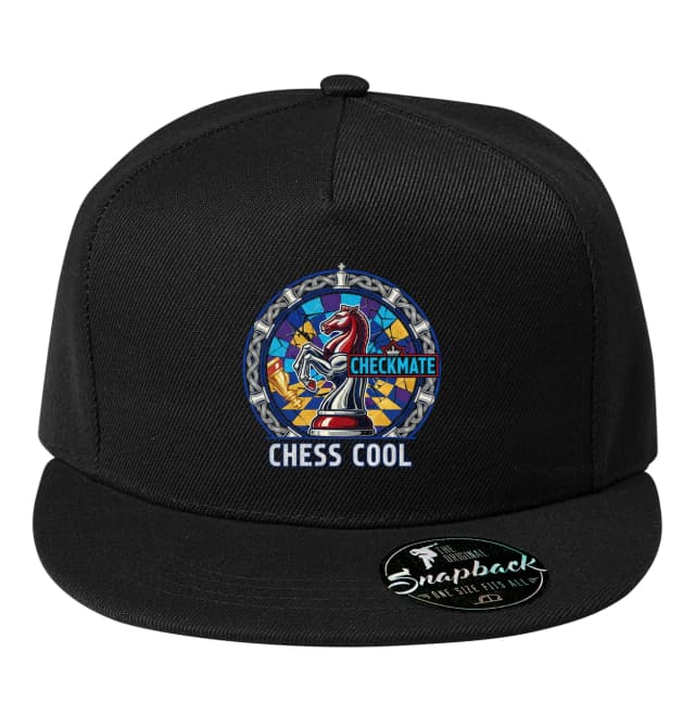 Snapback Šachová Vitráž S Jazdcom Checkmate V Chess Cool Štýle