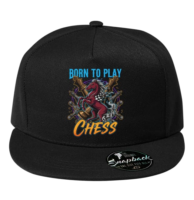 Snapback Šachový Žrebec Narodil Sa Hrať Šach Kráľovská Sila