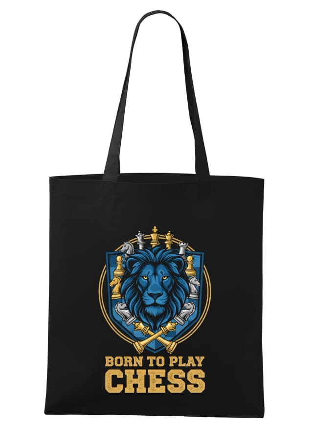 Nákupná taška Kráľovská Sila Šach Born To Play Chess