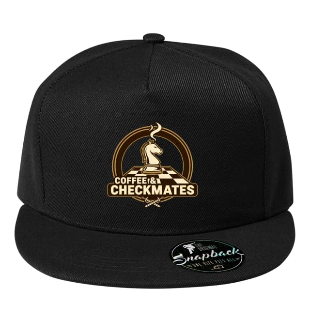 Snapback Šachová Káva Ťahy A Víťazstvo Coffee Checkmates