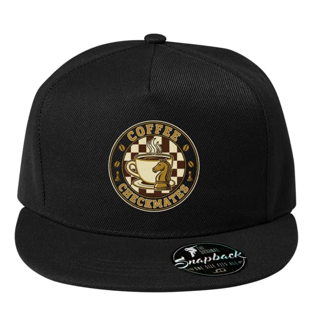 Snapback Kávový Rytier Na Šachovnici Espresso Mat A Taktika