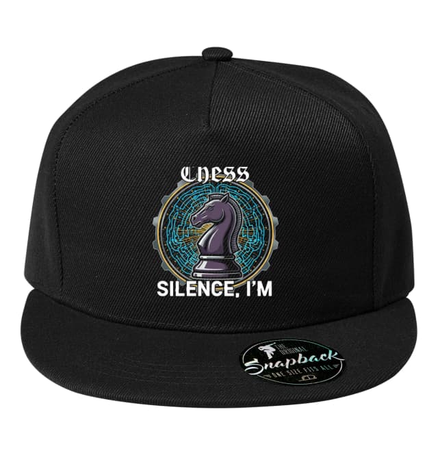 Snapback Chess Mlčanie Šachový Jazdec Počíta Ťahy Ako Stroj