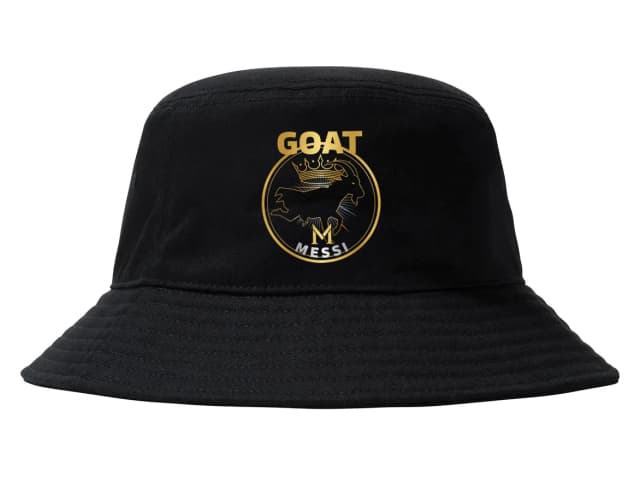 Klobúčik Luxusné Zlatý Goat Messi Korunovaný Geometrický Emblém Ikonickej Sily