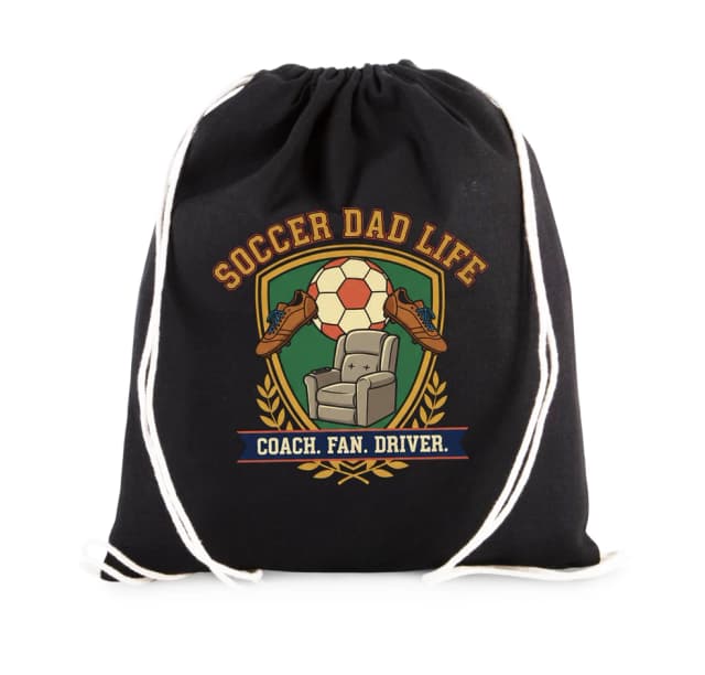 Vak na chrbát Soccer Dad Life Futbalový Otec Tréner Fanúšik Vodič Kráľ Gauče