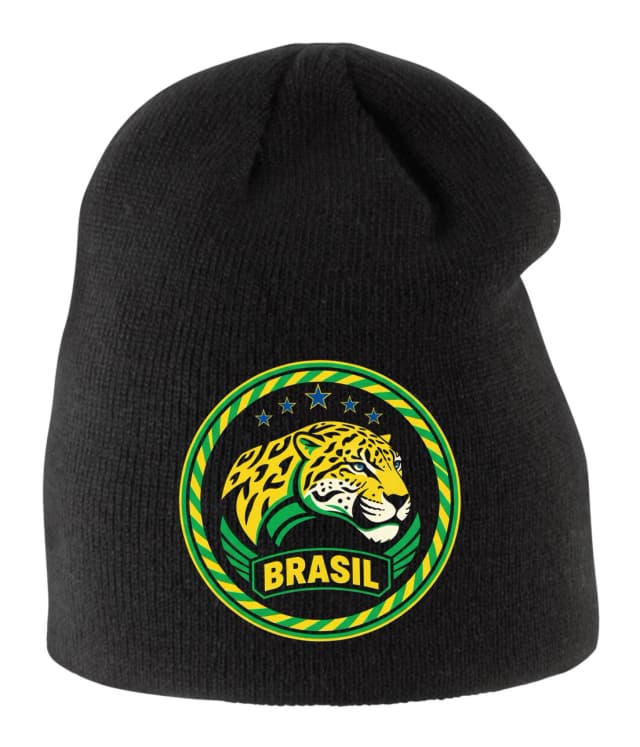 Detská zimná čiapka Emblém Jaguára Brasil Tropická Sila Futbalová Hrdosť A Štýl