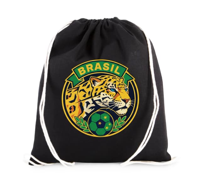 Vak na chrbát Divoký Jaguár Brazil Hrdosť Sila A Futbalová Vášeň