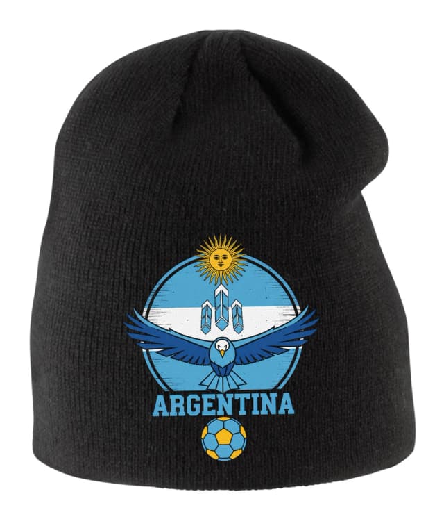 Detská zimná čiapka Argentína Modrý Orol Slnko Krídla A Futbalová Vášeň
