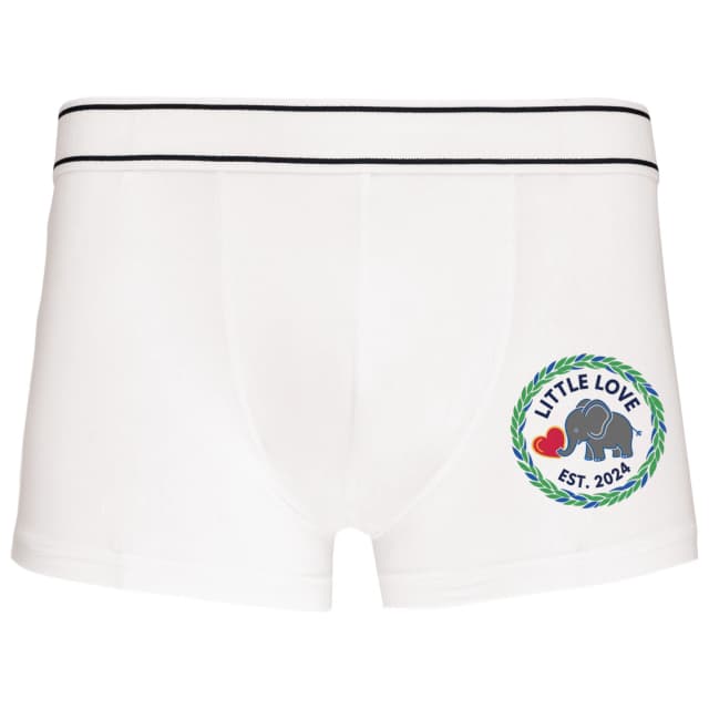 Boxerky Little Love Sloník So Srdcom Vo Venci Z Lístkov