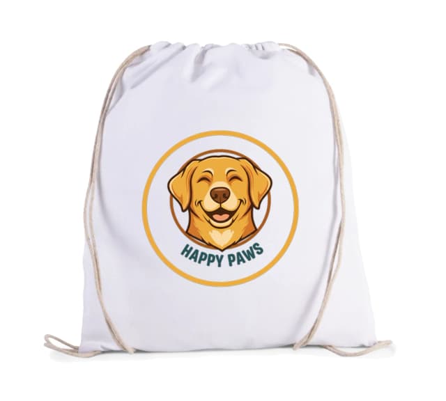 Vak na chrbát Usmievavý Zlatý Labrador Pre Milovníkov Psov Happy Paws
