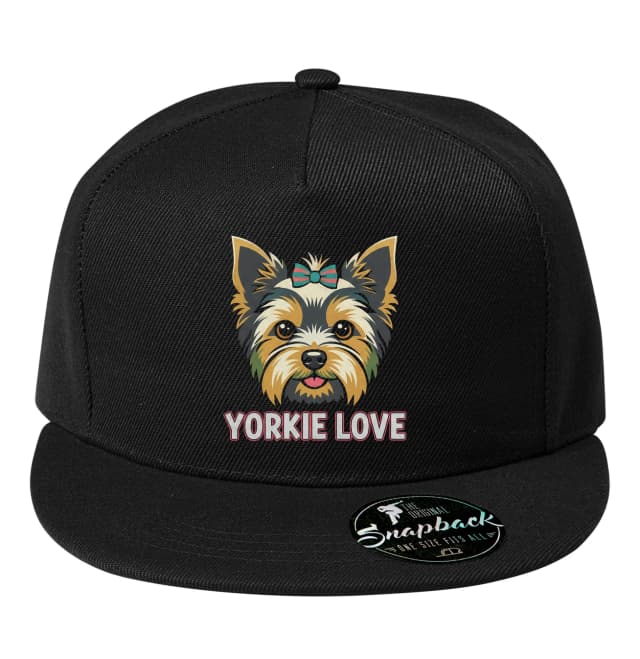Snapback Roztomilý Yorkie Love S Farebnou Mašľou Pre Milovníkov Yorkshire Teriérov
