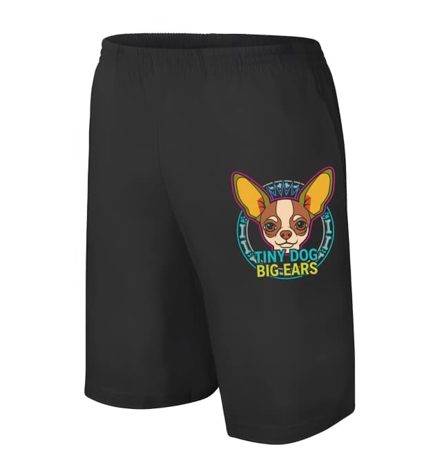 Pánske/detské kraťasy Korunovaná Čivava Tiny Dog Big Ears Roztomilá Malá Psí Kráľovná