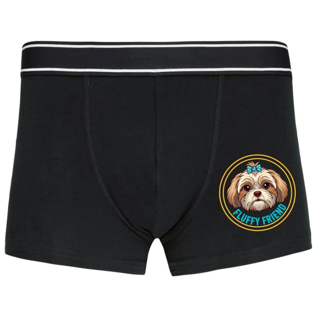 Boxerky Huňatý Shih Tzu S Mašľou Roztomilý Maznáčik Pre Každý Deň