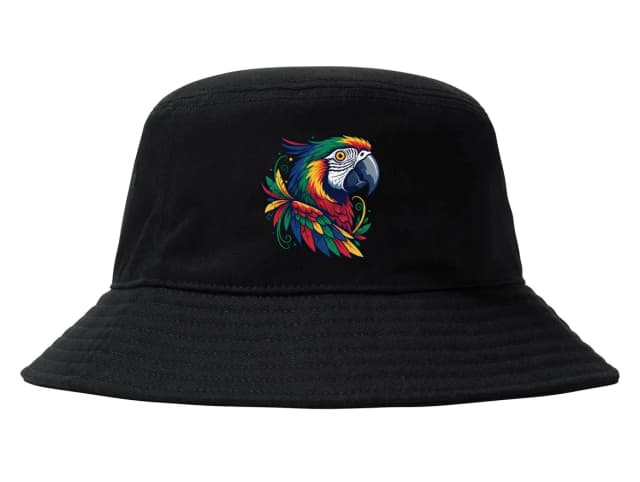Klobúčik Tropický Vír Papagája Macaw Explózia Živých Farieb A Duša