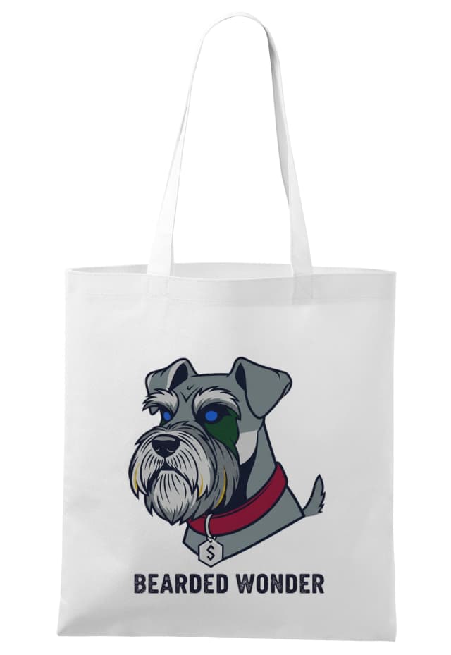 Nákupná taška Šarmantný Schnauzer S Hustým Fúskom A Žiarivými Modrými Očami Bearded Wonder