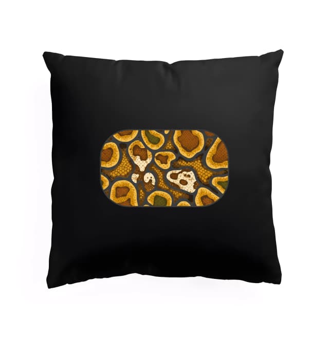 Vankúš Luxusné Organický Zlatý Ball Python Vzor Inšpirovaný Prírodou