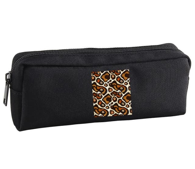 Školský peračník Zemité Hnedé Oči Ball Python Retro Organické Vzory Teplé Tóny