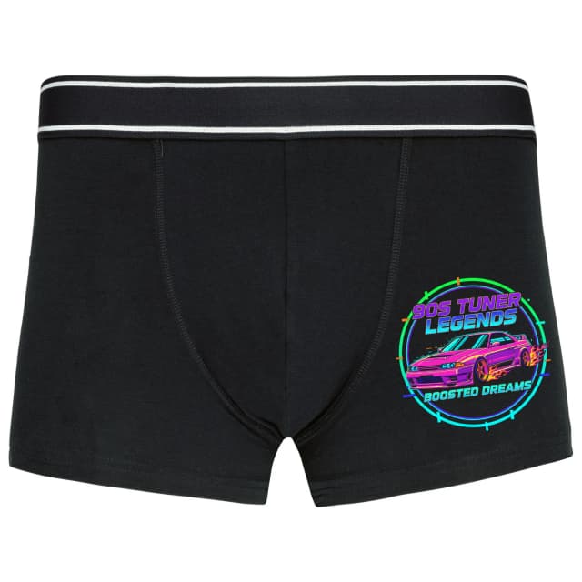 Boxerky 90s Tuner Legends Nočné Neónové Legendy Tuningu Boosted Dreams A Legendárnej Turbo Sny