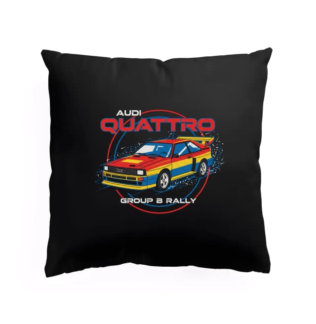 Vankúš Audi Quattro Group B Retro Rallyová Ikona Rev Motora A Prach