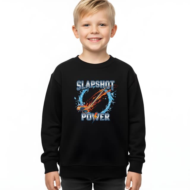 Detská mikina Slapshot Power Ohnivá Sila Nhl Blesk A Rozbitý Ľad