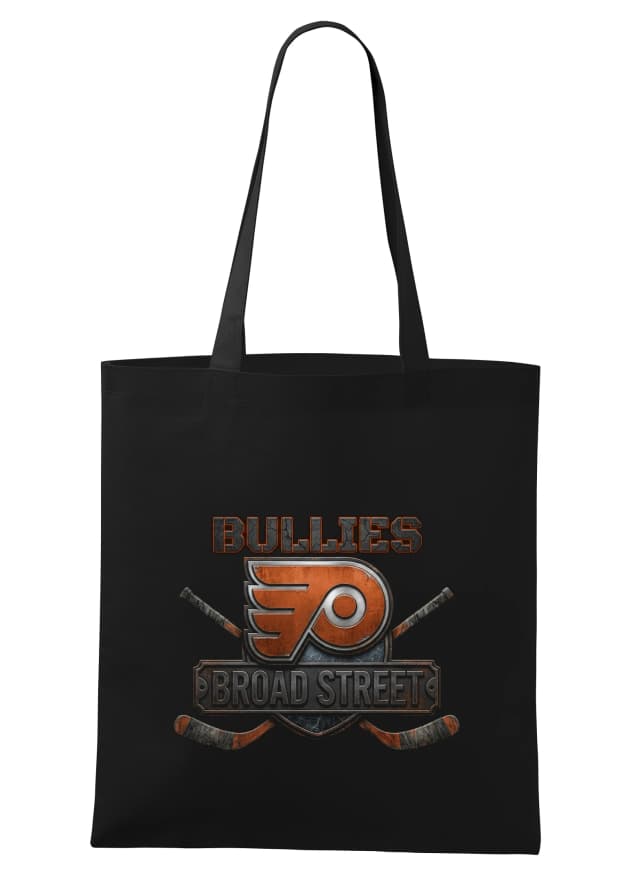Nákupná taška Hrdzavý Bullies Broad Street Štýlový Retro Hokejový Emblém
