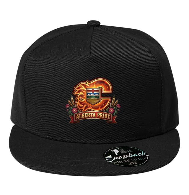 Snapback Plamenná Pýcha Alberty Calgary Znak S Divokou Ružou A Obilím