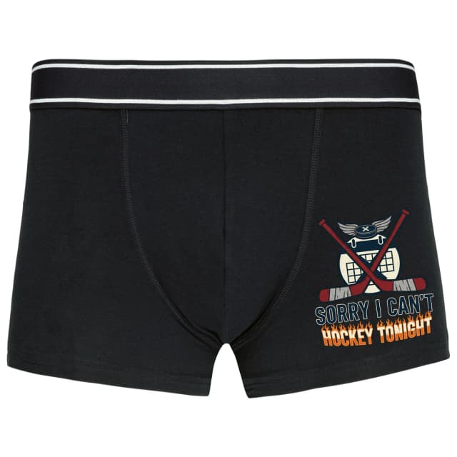 Boxerky Sorry Aj Cant Hokej Dnes Večer Hokejové Ospravedlnenie Fanúšika S Plamene