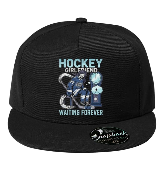 Snapback Trpezlivá Hockey Girlfriend Čaká Naveky Pre Pravých Fanúšikov