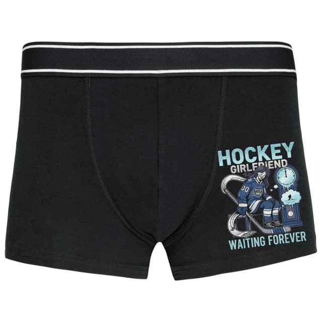 Boxerky Trpezlivá Hockey Girlfriend Čaká Naveky Pre Pravých Fanúšikov