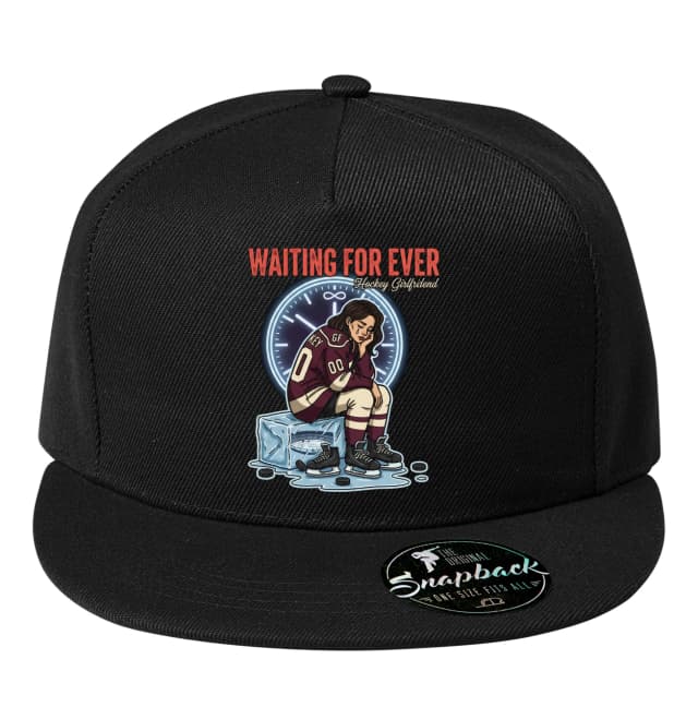 Snapback Zamrznutá Láska Hockey Girlfriend Čaká Večne Na Lede
