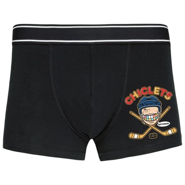 Boxerky Chiclets Optional Farebný Úsmev Hokejového Šialenstvo S Prekríženými Holami