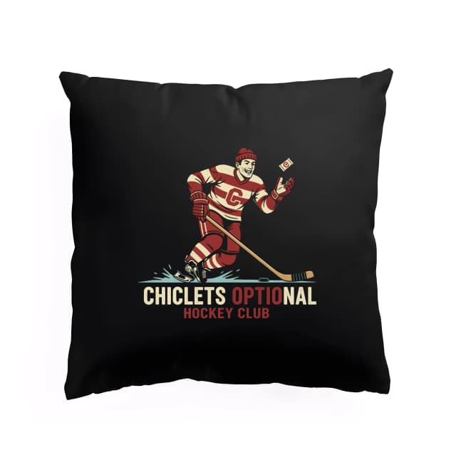 Vankúš Chiclets Optional Hockey Club Retro Hokejový Hráč So Žuvačkou