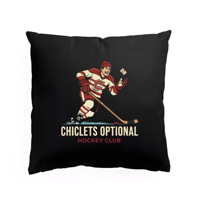 Vankúš Chiclets Optional Retro Hokejový Klub Hráčov So Žuvačkami A Ľadovou Nostalgiou