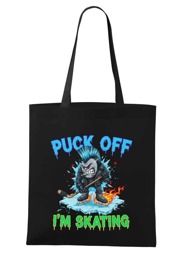 Nákupná taška Neposlušný Punk Puk Puck Off Na Horiacom Ľade