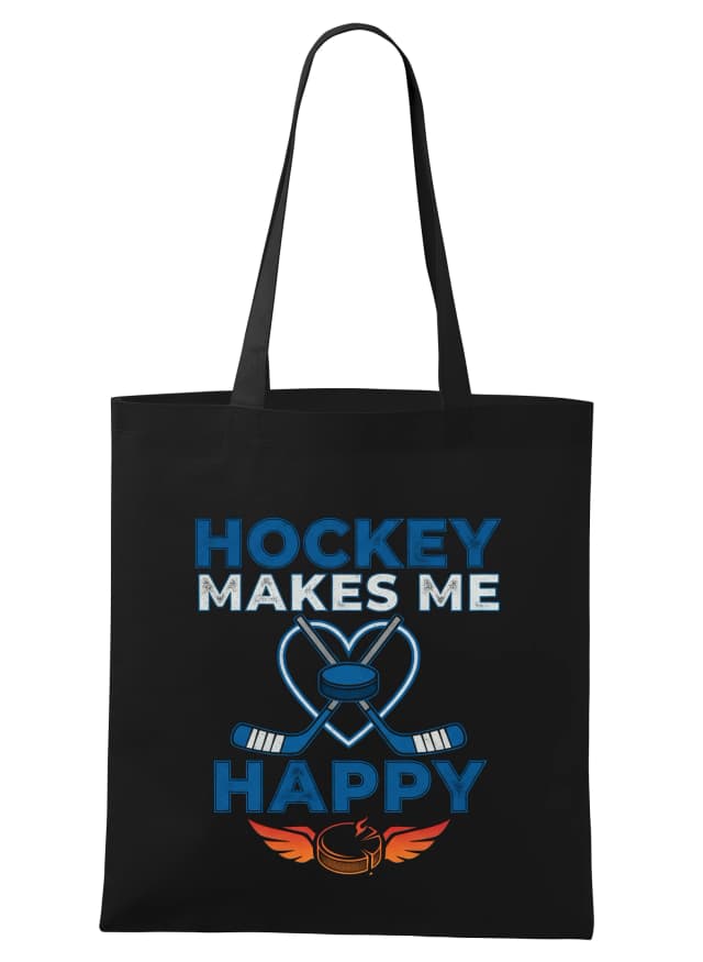 Nákupná taška Hockey A Hokej Srdce Puk Krídla A Šťastie