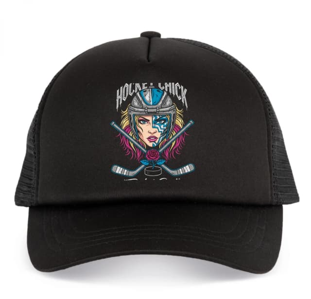 Detská šiltovka Hockey Chick Drsná A Krásna Sila Ruže A Hokeje