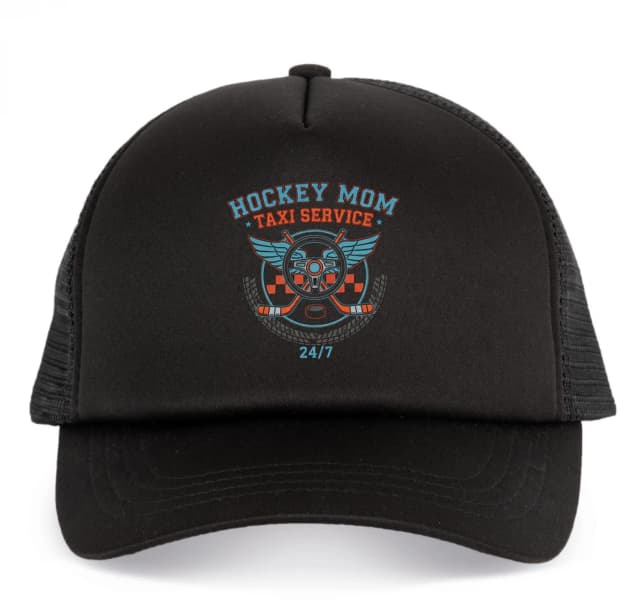 Detská šiltovka Hockey Mom Taxi Služba Pre Hrdé Hokejové Mamy 247